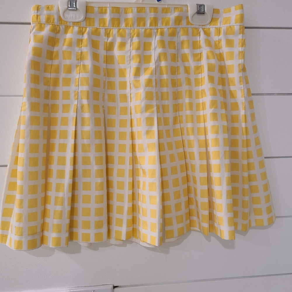 Tail Vintage Yellow and White Tennis Pickleball Skirt Size 10